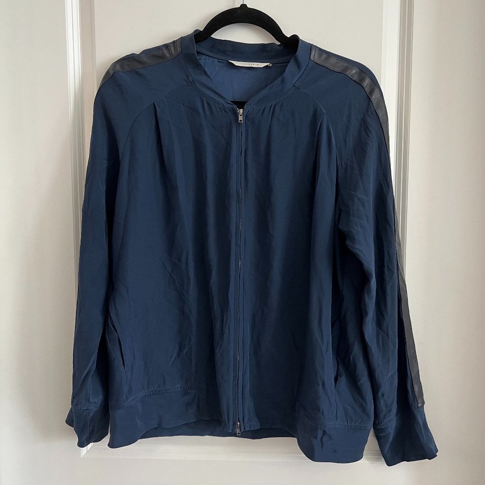 Elaine Kim Full Zip Jacket Size Medium Color Blue
